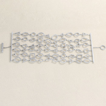 Bracelet or blanc diamants