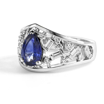 Bague Verhoeven Or blanc,...