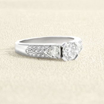Bague Or blanc et Diamants