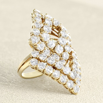 Bague Or jaune et Diamants