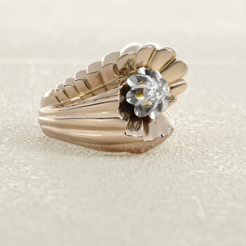 Bague Or rose tourbillon...