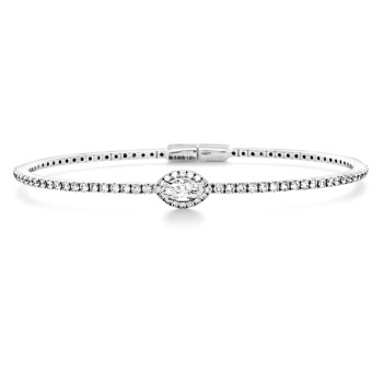 Bracelet Crivelli Or blanc...