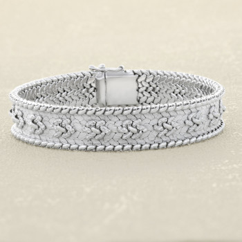 Bracelet ruban Or blanc