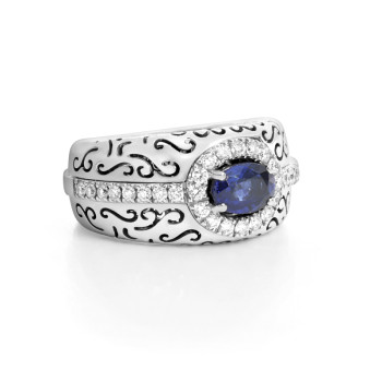 Bague Crivelli Or blanc,...