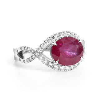 Bague Crivelli Or blanc,...