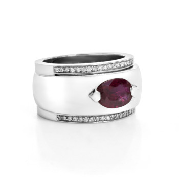 Bague Verhoeven Or blanc,...
