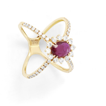 Bague Crivelli Or rose,...