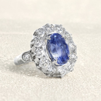 Bague Pompadour Or blanc,...