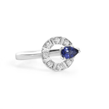 Bague Verhoeven or blanc...