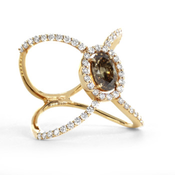Bague Crivelli Or Rose et...