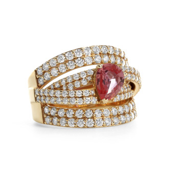 Bague Verhoeven or rose...
