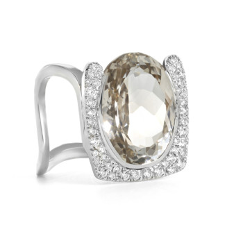Bague Verhoeven Or Gris,...