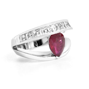 Bague Verhoeven Or Gris,...