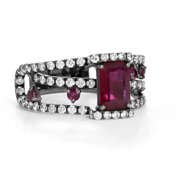 Bague Verhoeven Rubis et...