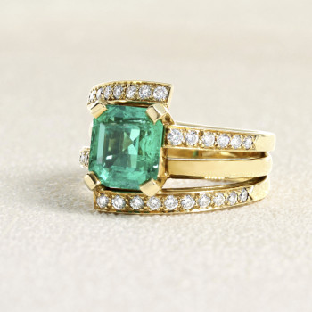 Bague Triple Or Jaune,...